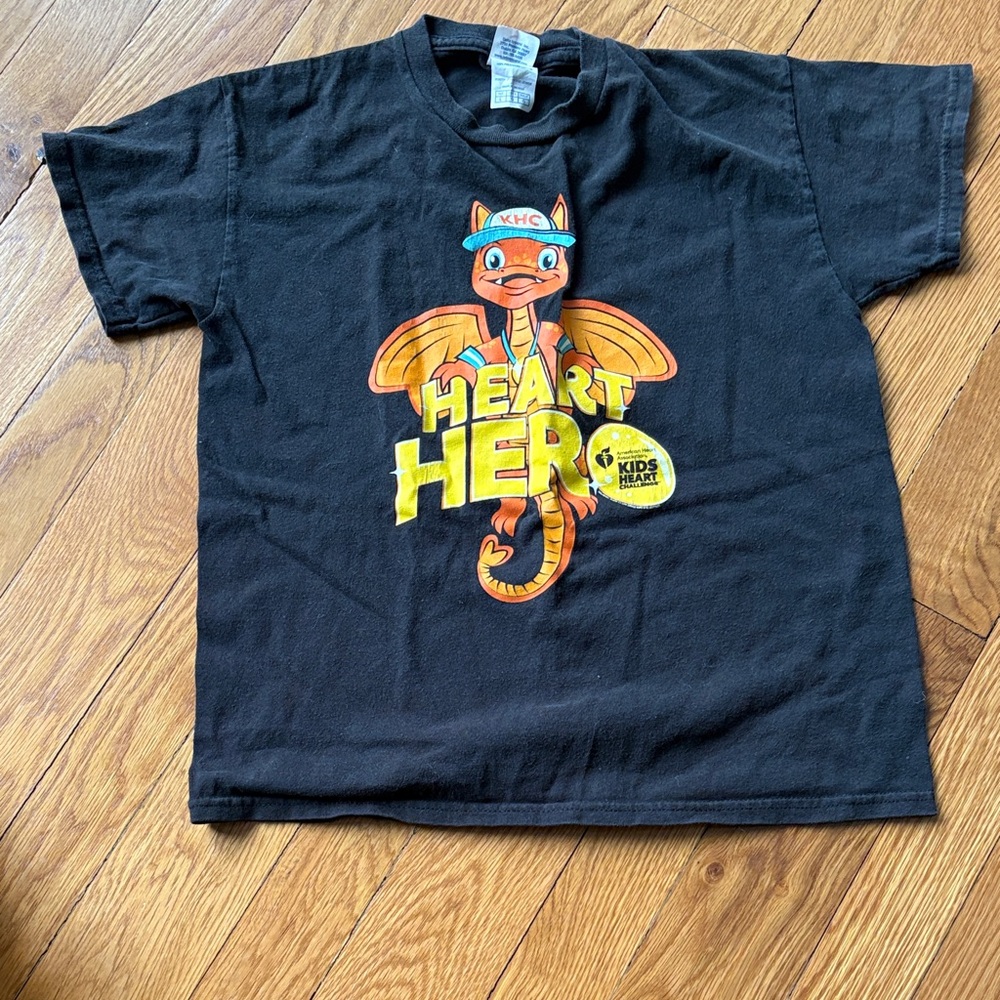 Delta Black Heart Hero Kids Tee